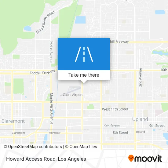 Howard Access Road map