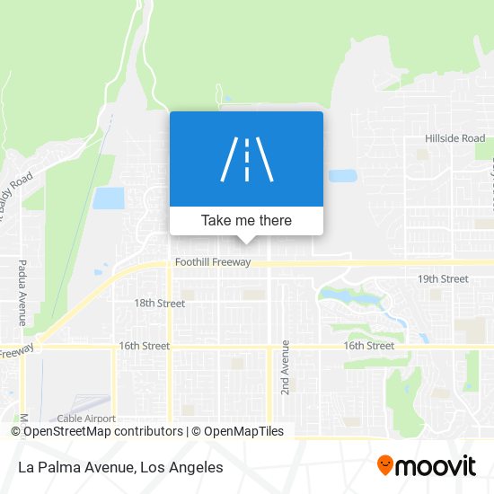 Mapa de La Palma Avenue