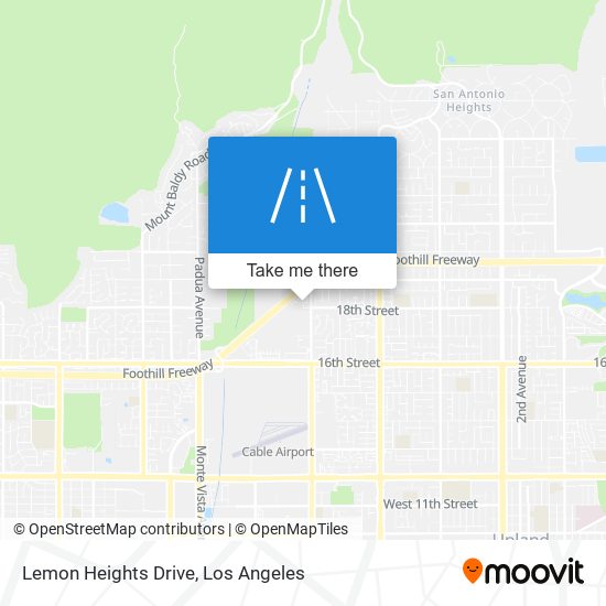 Lemon Heights Drive map