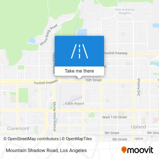 Mountain Shadow Road map