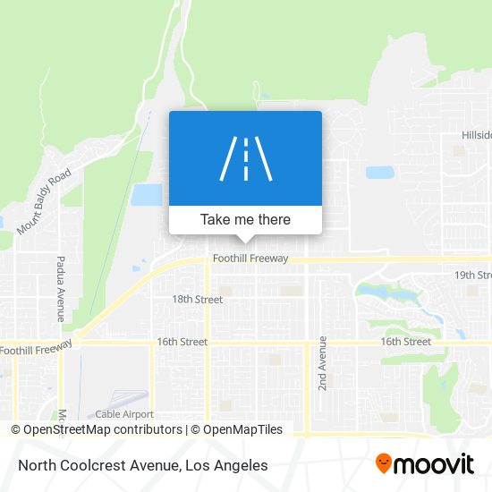 Mapa de North Coolcrest Avenue