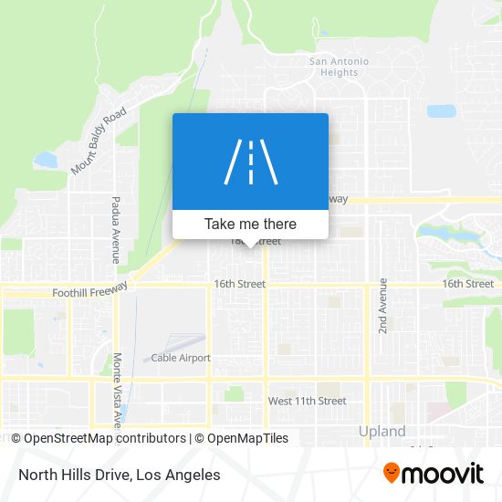 North Hills Drive map