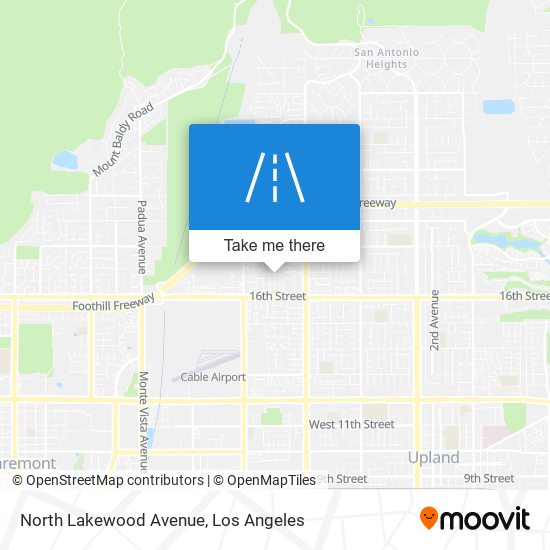 North Lakewood Avenue map