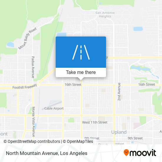 North Mountain Avenue map