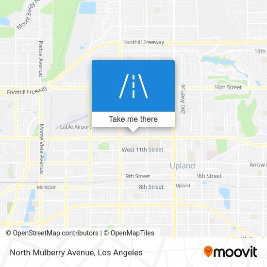 Mapa de North Mulberry Avenue
