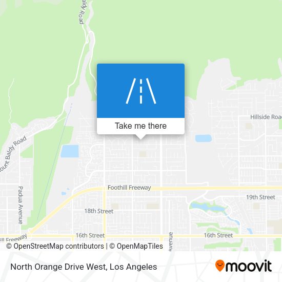 Mapa de North Orange Drive West