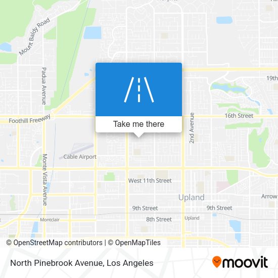 North Pinebrook Avenue map