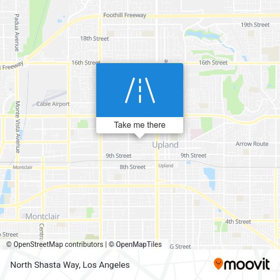 North Shasta Way map