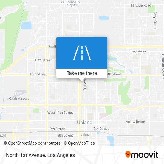 North 1st Avenue map