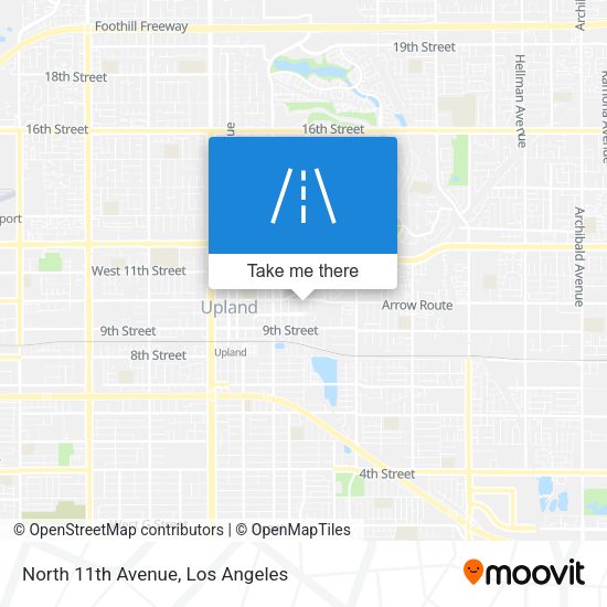 North 11th Avenue map