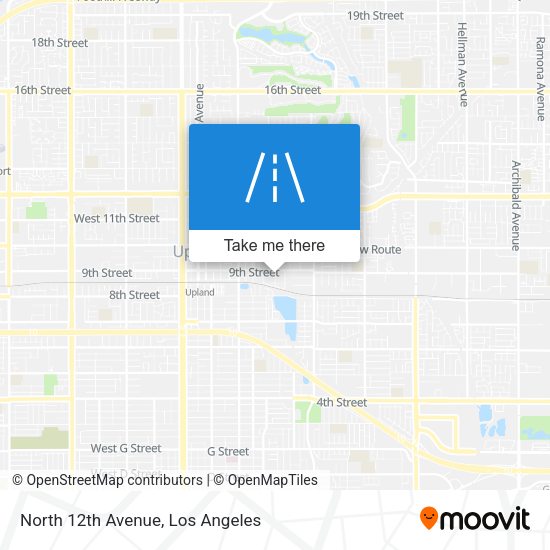 North 12th Avenue map