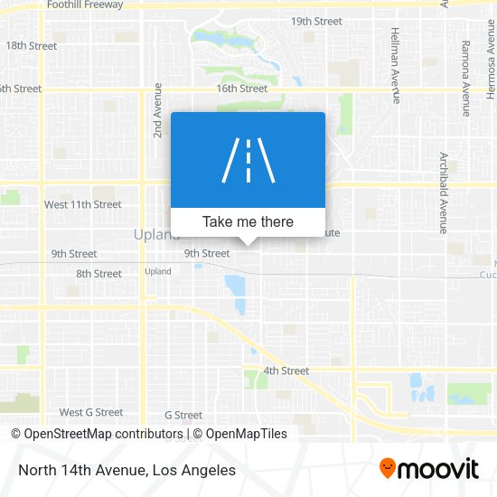 North 14th Avenue map