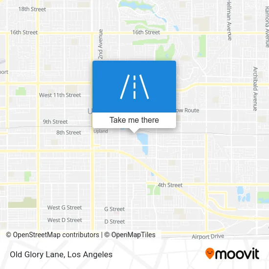 Old Glory Lane map