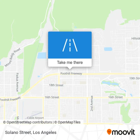 Solano Street map