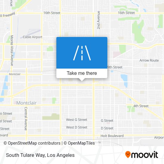 Mapa de South Tulare Way