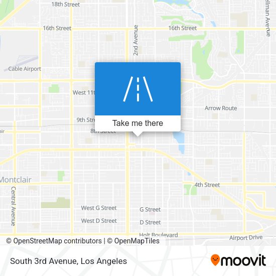 South 3rd Avenue map