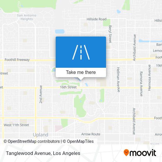 Tanglewood Avenue map