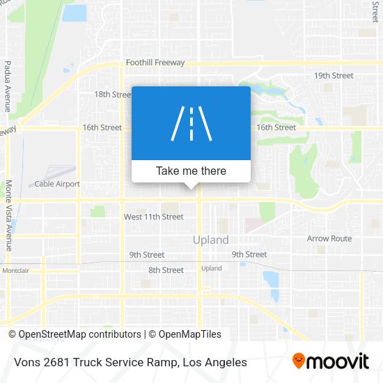 Vons 2681 Truck Service Ramp map