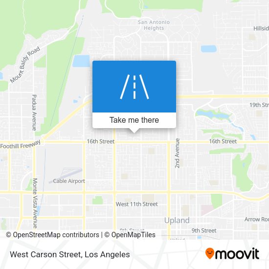 West Carson Street map