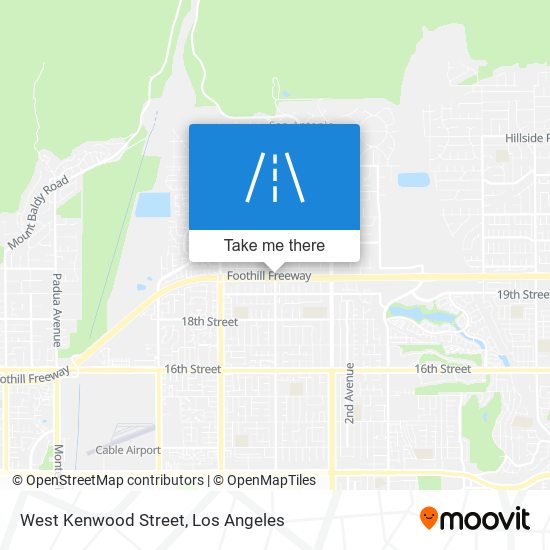 Mapa de West Kenwood Street