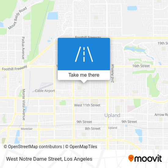 West Notre Dame Street map