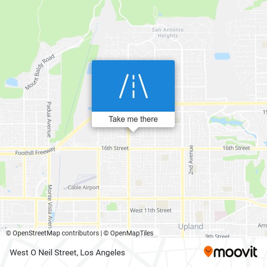 West O Neil Street map