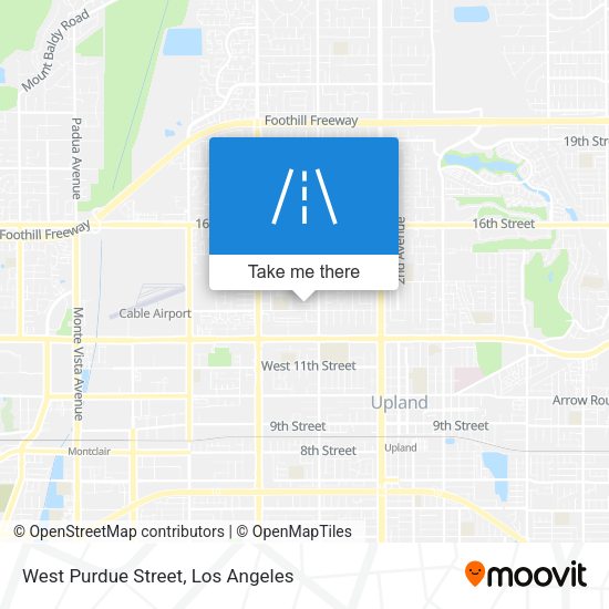 West Purdue Street map