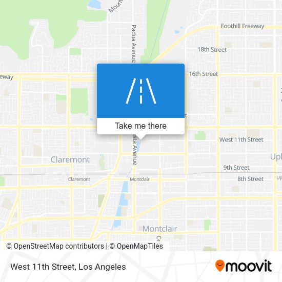 West 11th Street map
