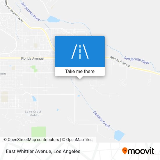 East Whittier Avenue map