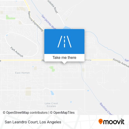 San Leandro Court map