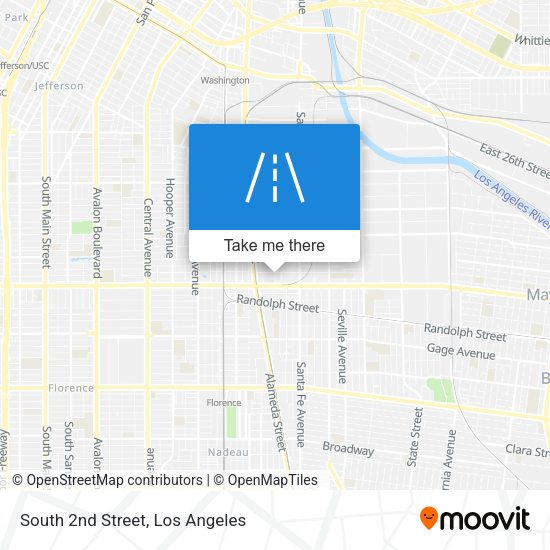South 2nd Street map