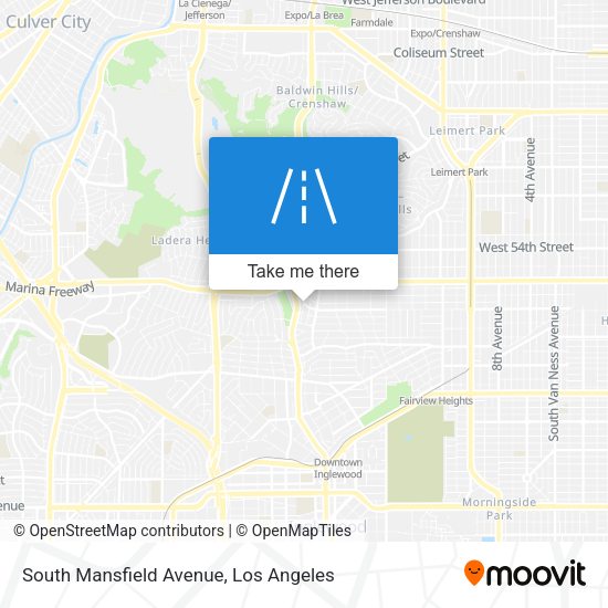 Mapa de South Mansfield Avenue