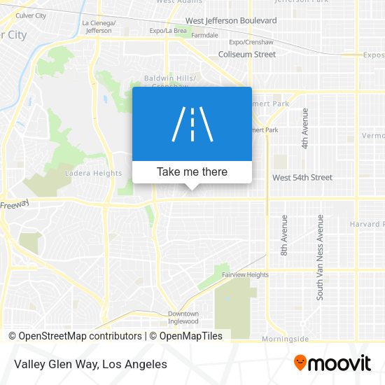 Valley Glen Way map
