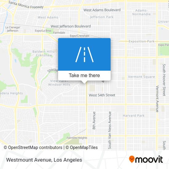 Westmount Avenue map