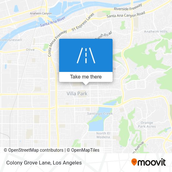 Colony Grove Lane map