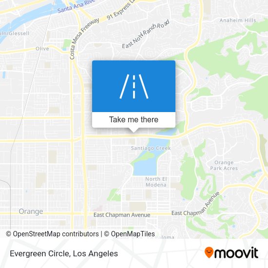 Evergreen Circle map