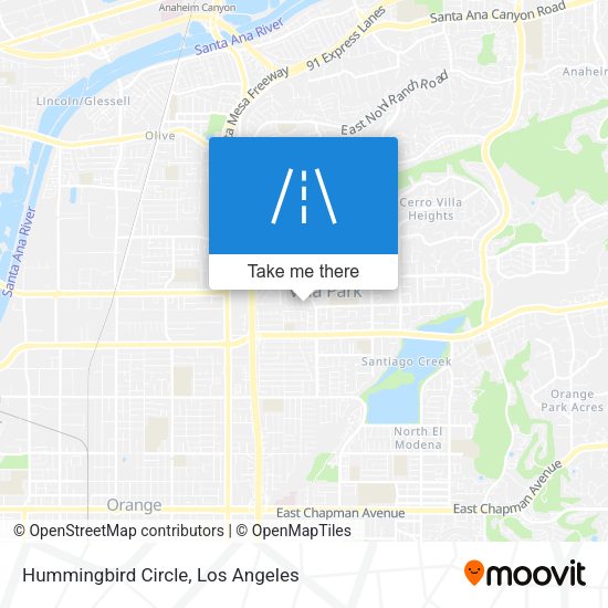 Mapa de Hummingbird Circle