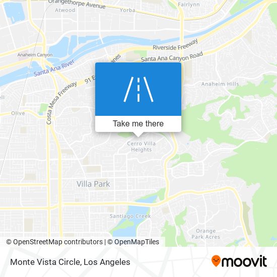 Monte Vista Circle map