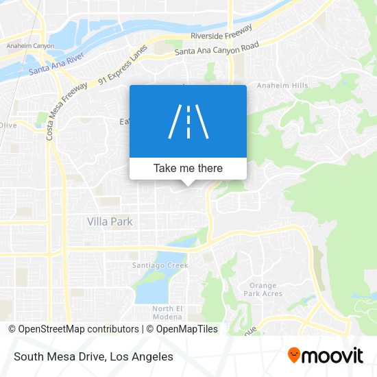 Mapa de South Mesa Drive