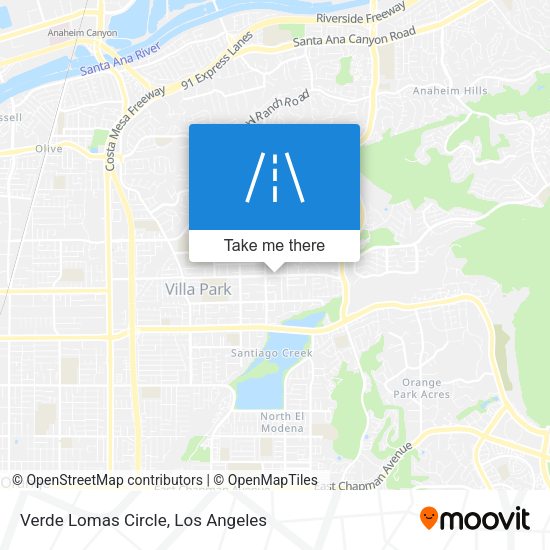 Verde Lomas Circle map