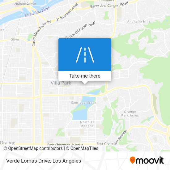 Verde Lomas Drive map