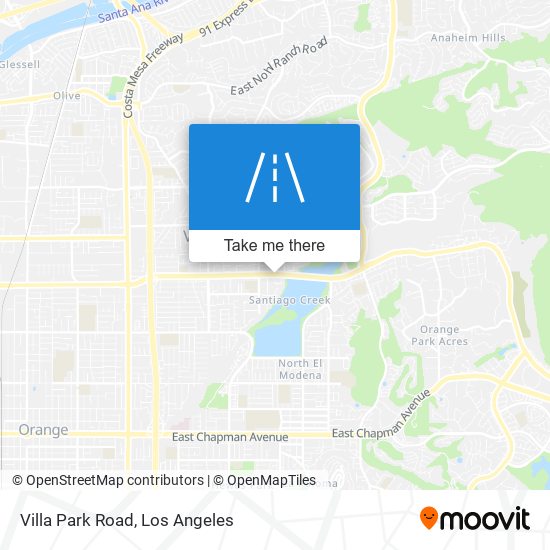 Villa Park Road map