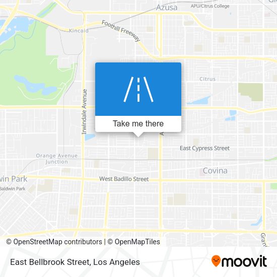 East Bellbrook Street map