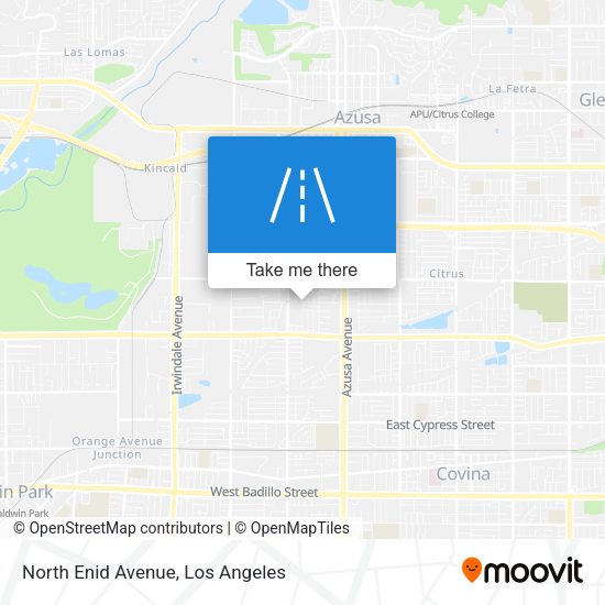 Mapa de North Enid Avenue