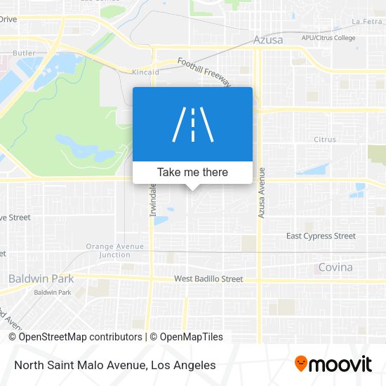 North Saint Malo Avenue map