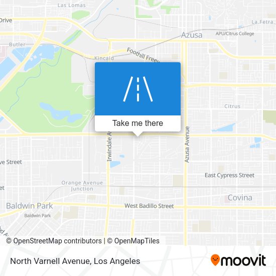 North Varnell Avenue map