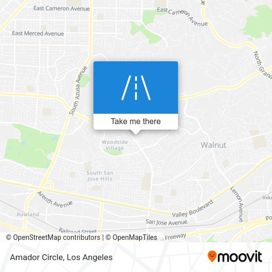 Mapa de Amador Circle