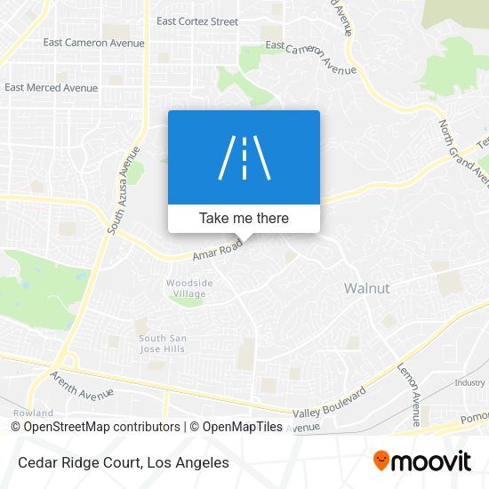 Mapa de Cedar Ridge Court