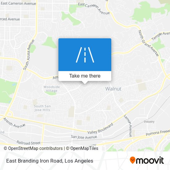 East Branding Iron Road map