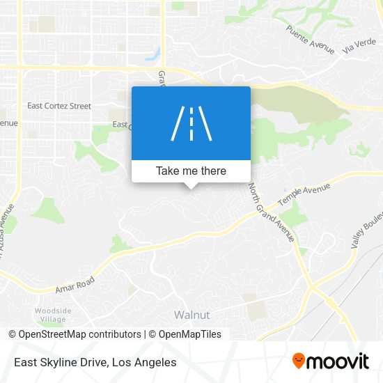 East Skyline Drive map